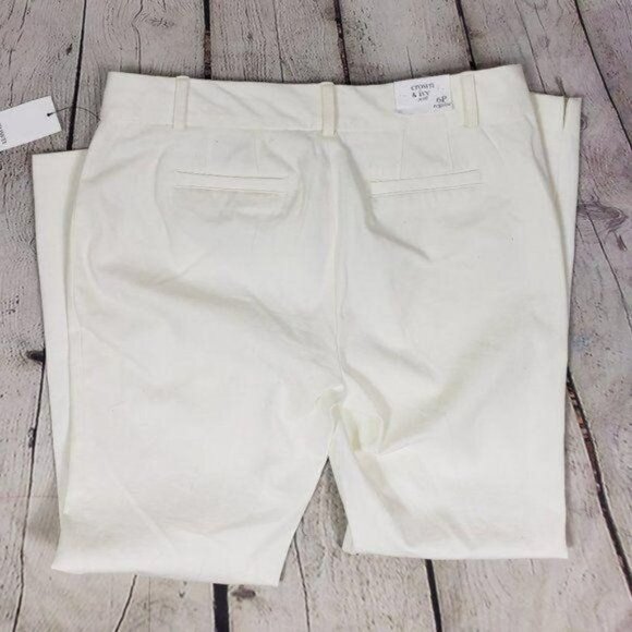 CROWN & IVY Bi Stretch Skinny Jeans Ivory White Pants Slacks Size 6 Petite NWT - Picture 6 of 7